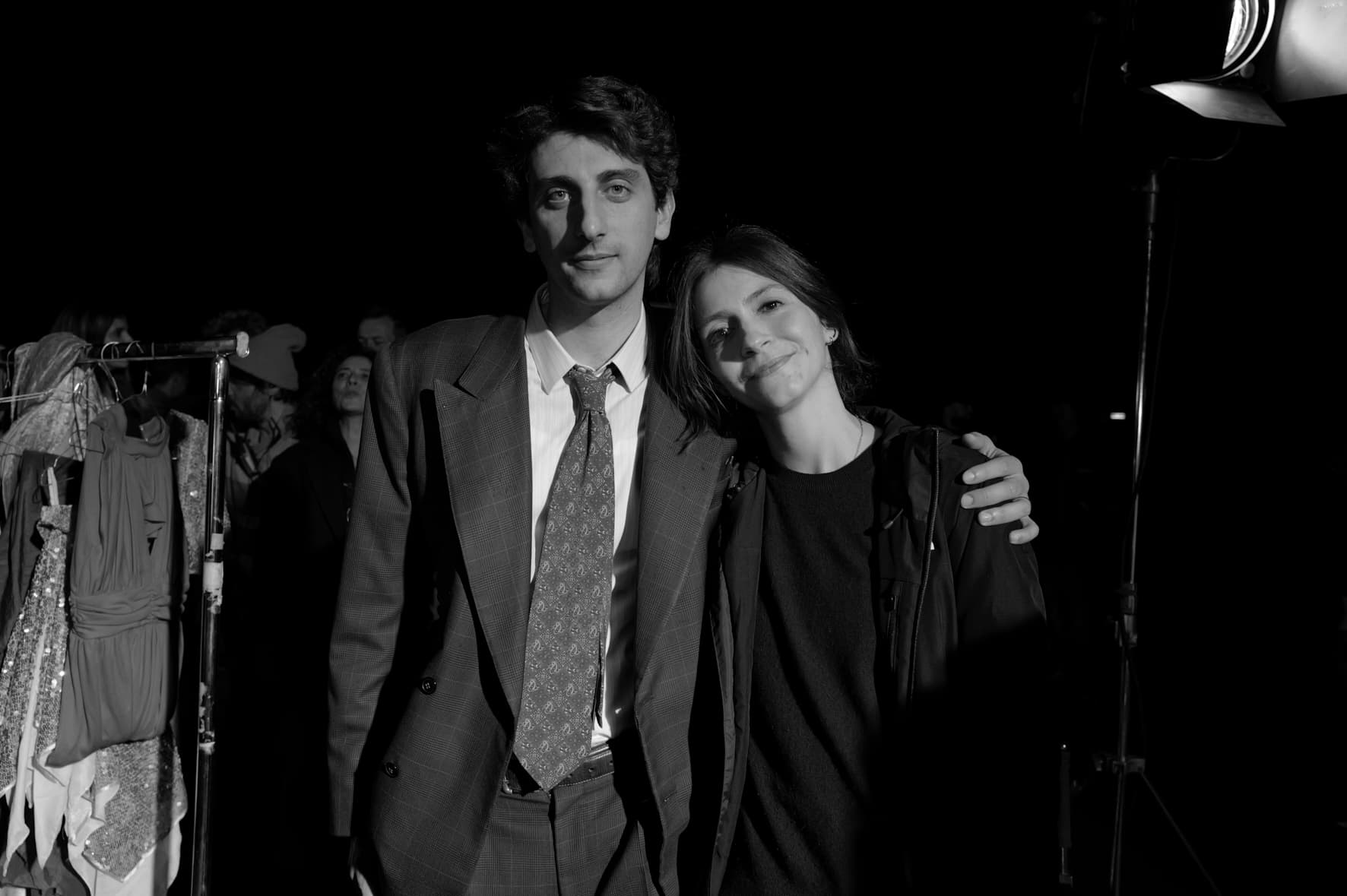 Debora Attanasio ao lado de Riccardo Schicchi em cena de Diva Futura